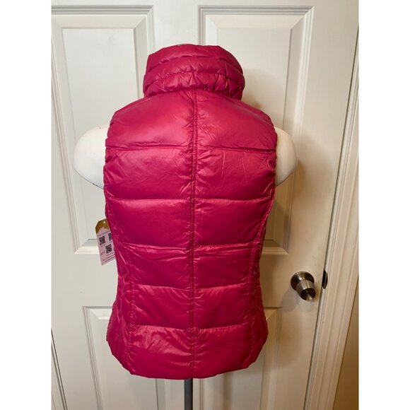 Anorak Red Puffer Zip-Up Vest, Size XS - Picture 4 of 5